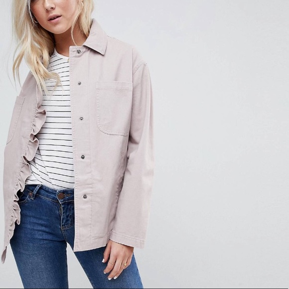 ASOS Jackets & Blazers - ASOS Jacket with Frill Detail